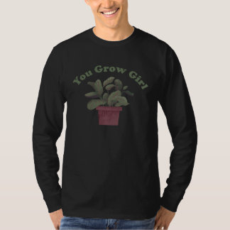 Jij Groeit Meid Plant Pun T-shirt
