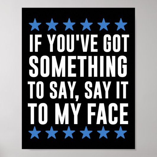 Jij Hebt Iets Te Zeggen Kamala Harris Poster (Voorkant)