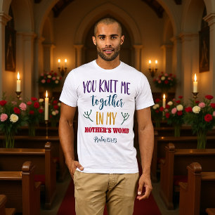 Jij hebt mij geweven Psalm 139:13 Creatie T-shirt