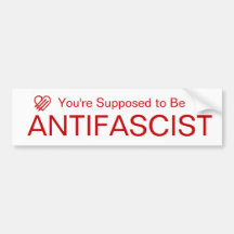 Jij hoort anti-fascist te zijn (Rood op Wit)