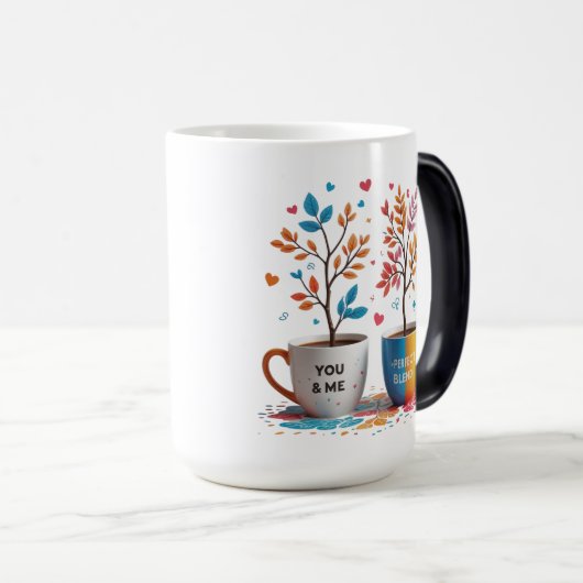 Jij & ik: de perfecte combinatie | Kleurwisselende Magische Mok (Voorkant rechts)