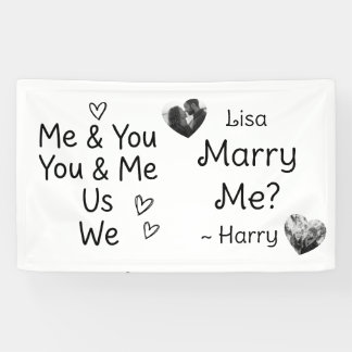 Jij & Ik, Ik & Jij, Wij, Trouw met Me? Foto Spandoek