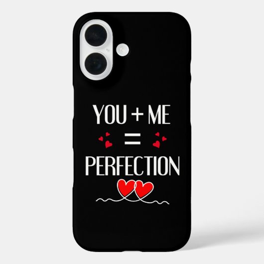 Jij + Ik = Perfectie - Schattige koppelontwerp Case-Mate iPhone Case (Achterkant)