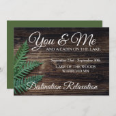 Jij & ik Rustic Kaart (Voorkant / Achterkant)