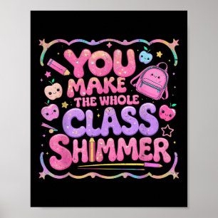 Jij laat de hele klas schitteren Cadeaubon voor sc Poster