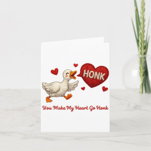 Jij laat mijn hart toeteren Funny Goose Valentijn Kaart