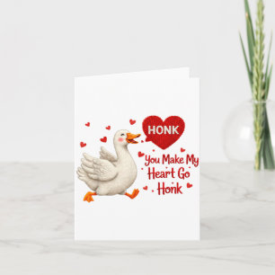 Jij laat mijn hart toeteren Funny Goose Valentijns Kaart