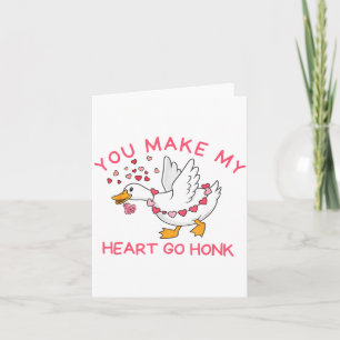 Jij laat mijn hart toeteren Grappige Valentijn Dom Kaart