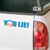Jij liegt! bumpersticker (Op Truck)