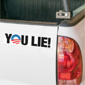 Jij liegt! Bumpersticker (Op Truck)