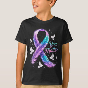 Jij Lint Vlinder Zelfmoord Bewustzijn Vrouwen Mann T-shirt