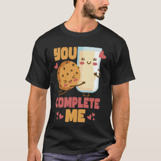 Jij Maakt Me Compleet Cookie en Melk Chocolade Chi T-shirt