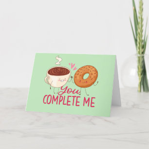 Jij Maakt Me Compleet Mooie Donut Grappige Valenti Feestdagen Kaart