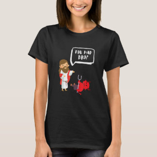 Jij Mad Bro - Jesus - Devil - Grappig Christelijk T-shirt