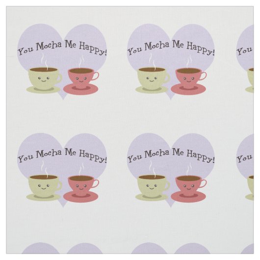 Jij Mocha me Happy Stof (Swatch)