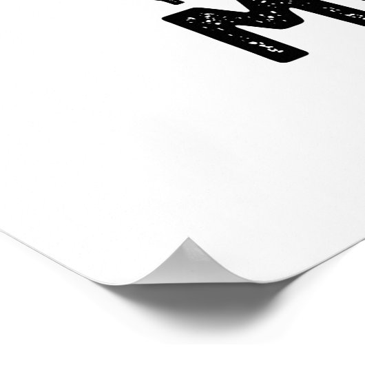 Jij Mutter Funny Positive Dog Pun Poster (Hoek)