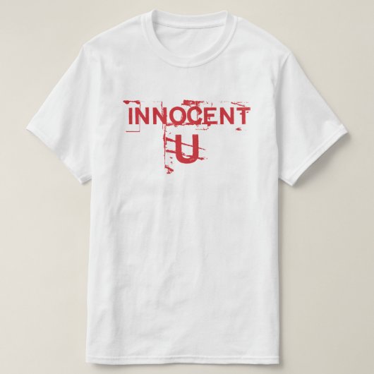 Jij onschuldig t-shirt (Design voorkant)