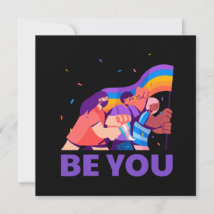 Jij ook. LGBT+Pride. Regenboogvlag Kaart