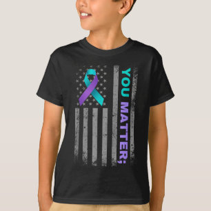 Jij Preventie van Zelfmoord Bewustzijn Amerikaanse T-shirt