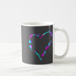 Jij puntkomma hart - Suïcidebewustzijn Koffiemok