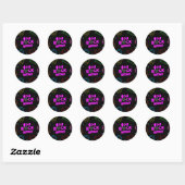 Jij Rock Ma Gemstone Pattern Ronde Sticker (Vel)