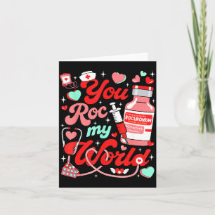 Jij Rokt Mijn Wereld Verpleegster Valentijnsdag Er Kaart