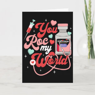Jij Rokt Mijn Wereld Verpleegster Valentijnsdag Er Kaart