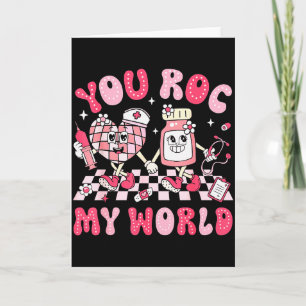 Jij Rokt Mijn Wereld Verpleegster Valentijnsdag Er Kaart