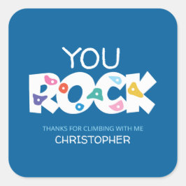 Jij rotsklimmen Dank je Sticker