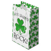 Jij (Sham) Rock Green Shamrock Clover Congrats Klein Cadeauzakje (Achterkant Gekanteld)