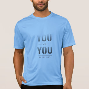 Jij vs Jij Elke Dag Fitness Motivatie Discipline T-shirt