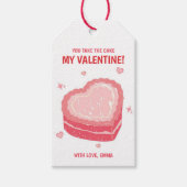 Jij Wint de Taart Valentijns Cadeaubijsluiter Cadeaulabel (Voorkant)