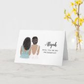 Jij Wordt Mijn Bruidsmeisje Voorstelkaart Kaart (Gele Bloem)