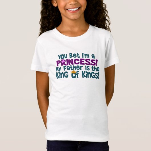 Jij zei dat ik een prinses ben t-shirt (Voorkant)