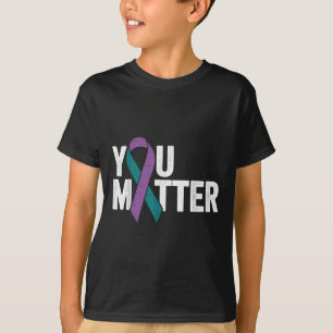 Jij - Zelfmoordpreventie Turkoois Paarse Bewustzij T-shirt
