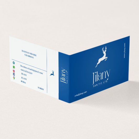 JILANY FOLDED Visitekaartje (Buitenkant)