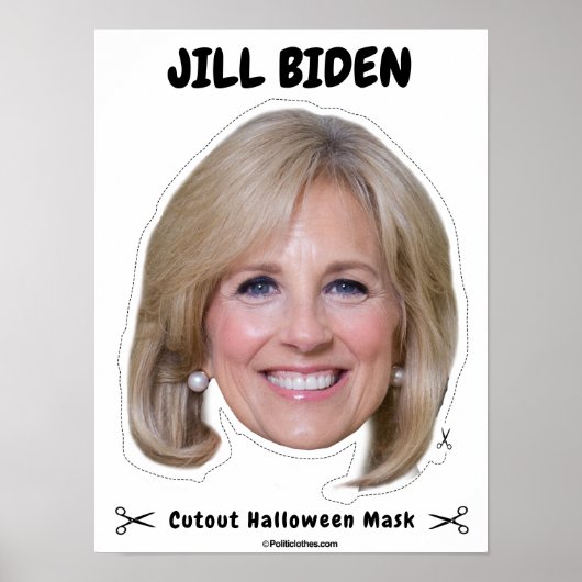 Jill Biden Halloween Mask Poster (Voorkant)