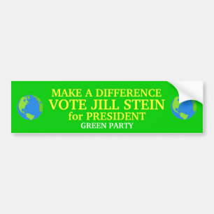Jill Stein 2012 bumpersticker