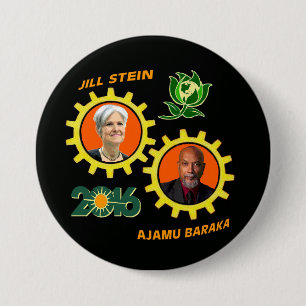 Jill Stein / Ajamu Baraka Ronde Button 7,6 Cm
