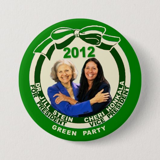 Jill Stein / Cheri Honkala 2012 Ronde Button 7,6 Cm (Voorkant)