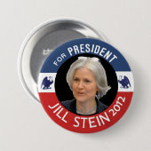 Jill Stein voor President 2012 Ronde Button 7,6 Cm (Voorkant /achterkant)