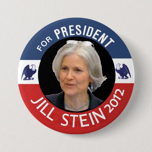 Jill Stein voor President 2012 Ronde Button 7,6 Cm (Voorkant)