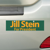 Jill Stein voor President Bumpersticker (Op auto)