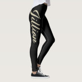 Jillian white gold Handwriting Hose Leggings (Rechts)