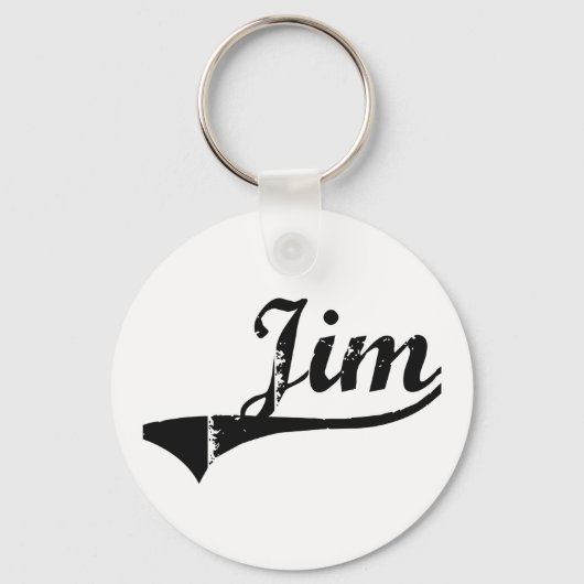Jim Classic Style Name Sleutelhanger (Voorkant)