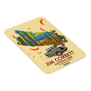 Jim Corbett National Park, deelstaat Uttarakhand Magneet