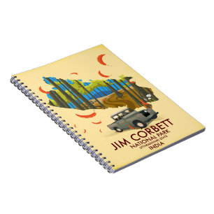 Jim Corbett National Park, Uttarakhand staat Notitieboek