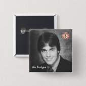 Jim Fordyce Vierkante Button 5,1 Cm (Voorkant /achterkant)