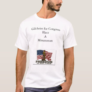 Jim Gilchrist voor het Congres T-shirt