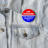 Jim Hagedorn Minnesota Congress 2018 Ronde Button 5,7 Cm (In situ)